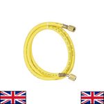 High Pressure Charging Hose Tube for AC Refrigeration Yellow 1 5M Length