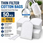 50pcs Faucet Water Filter Bag Cotton Tap Water Filter Thickened Filter Pads