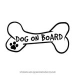 Personalised Dog on Board Car Window Sticker Vinyl Custom Decal Any Name