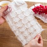 30x Ice Cube Self Sealing Closing Freezer Bags Pack Makes 720 Cubes for Cool Box