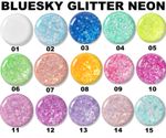 Bluesky Gel Nail Polish Glitter Neon Christmas Chunky Glitter UV LED Soak Off