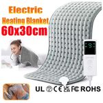 9 Levels Heating Pad Electric Heat Pad for Back Neck Shoulder Belly Pain Relief.