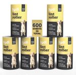 Lint Remover Roller Refill 600 Clothes Dog Hair Sticky Sheets Pet Cat Fluff Dust