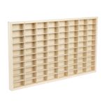 80 Grids Wooden Display Case for 1/64 Hot Wheels Diecast Matchbox Storage Shelf