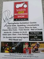 Phil Read Signed Motorcycle Show Poster