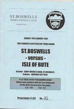 St Boswells RFC v Isle of Bute RFC Scottish Cup 3rd Rd 19th January 1997