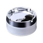 Stainless Steel Ashtray with Lid Windproof for Cigarettes Home Outdoor Ashtrays
