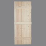Solid Pine Ledged Door - Internal Quality UK Made V Grooved Cottage Door