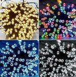 Solar Fairy String Lights Garden Outdoor Waterproof 100/200/500 LED Outside Xmas