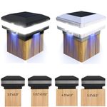 Solar Decking Post Lights Outdoor Garden Post Deck Cap Square Fence Lights 4''