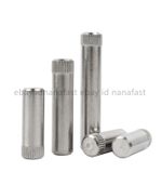 304 Stainless Steel Dowel Pins Rod With Knurled Head M2 M2.5 M3 M4 M5 M6