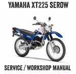 1986-2007 Yamaha XT225 XT 225 Serow Repair Workshop Service Manual PDF File