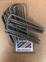  Steel Pegs U Pins  Turf Reinforcement Grass Protection Mesh Mat Fixings