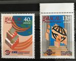 MACAU - 1988 NEW POSTAL SERVICES NHM SET SG 679 - 680 cv £29