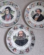 Royal Doulton Bone China Collector Plates Shakespeare Dickens Burns