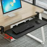 Keyboard Tray Under Desk with Sturdy Clamp for Office Home Sliding Platform UK