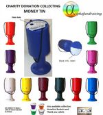 CHARITY DONATION COLLECTING MONEY TIN/POT/BOX INCL.LABELS/P&P EX.LABS FROM £1.50