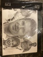 Vintage Manchester United David Beckham Pencil Sketch Print by Jonathan Wood
