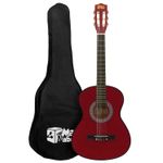Red 1/4 Classical Guitar by Mad About - Colourful Guitar with Bag