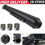 Universal Motorcycle Exhaust Megaphone Removable Silencers for Cafe Racer UK