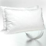 Duck Feather & Down Pillows Extra Filled Hotel Quality 100% Cotton Pack of 2,4