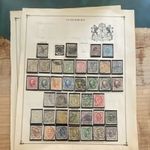 Luxembourg Used Postage Stamp Collection 1859-1922. 84 early stamps on album pgs