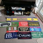 vintage beer towels bundle joblot/British pub,home bar, mancave
