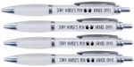STAFF NURSE'S PEN HANDS OFF  GIFT FOR STAFF NURSE PERSONALISED PENS X4