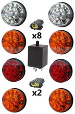 Wipac 73mm Coloured LED Light Upgrade Kit For Land Rover Defender 90 110 130