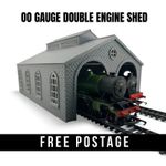 OO Gauge Engine Shed 2 Road Loco Shed - 1:76 Model Railway Building - Steam Era