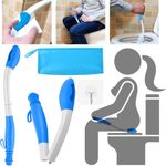 Long Reach Toilet Aid Wiper Self Assist Bathroom Bottom Butt Wipe Helper Wand UK