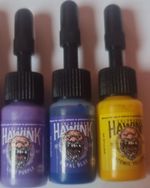 Colarado Hawink Tattoo Ink Light Purple Royal Blue Atomic Yellow Bottles
