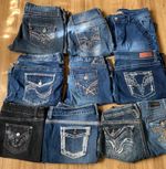10x Vintage Y2K Womens Denim Jorts Bundle Mixed Sizes Shorts Job Lot