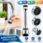 Kitchen Sink Faucet Extension Nozzle Sprayer Extender Head 360° Rotatable