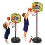 Kids Basketball Hoop Stand Adjustable Height 55-130 cm Sports Activity Gift Set