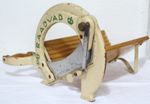 DECORATIVE VINTAGE BREAD SLICER BY RAADVAD, DENMARK, BREAD MACHINE #11958