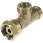 W20 LP LPG GAS HOSE BRASS TEE CONNECTOR PIECE FOR AUTO BOTTLE CHANGEOVER KITS