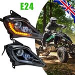 Pair LED Headlights DRL PNP For 2006-22 RAPTOR YFZ 450 700R YFM 250 350 700 ATV