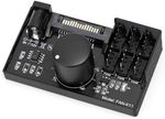 Cooling Fan Speed Knob Controller 12V 4-Pin PWM PC Case Fan Adapter Hub Power wi