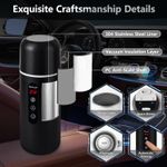 Car Electric Kettle 12V/24V Car Heating Cup Portable Travel Hot Water Boiler