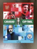 Arsenal v Manchester Man City  Carabao Cup Final Programme 2026 March 22/03/26