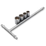 Motion Pro Tri-Drive Mini T-Handle Kit 1/4" Drive with 8,10,12,13mm Sockets
