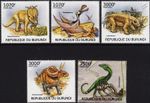 Prehistoric DINOSAURS 5v MNH Stamp Set (2012 Burundi)