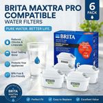 6 Pack for BRITA Maxtra+ Plus Jug Replacement Water Filter Refills Cartridges UK