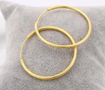 9CT GOLD SLEEPER HOOP EARRINGS - Sizes: 12mm / 14mm / 18mm / 25mm / 30mm (PAIRS)
