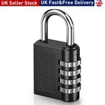 1x 4 Digit Combination Padlock Heavy Duty Outdoor Lock Gym Travel Luggage Locker