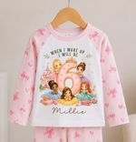 Personalised Princess Birthday Set, Any Age Birthday Outfit, When I Wake Up Set.
