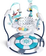 LADIDA Jumperoo Baby Bouncer Chair 360° Rotating Seat Activity Jumper Toy BLUE