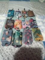 Reusable  Foldable Polyester Grocery Bags Random Colours & designs with Clips 
