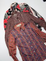 Wholesale Vintage Peaked collar blouses 70's Japanese   X 50